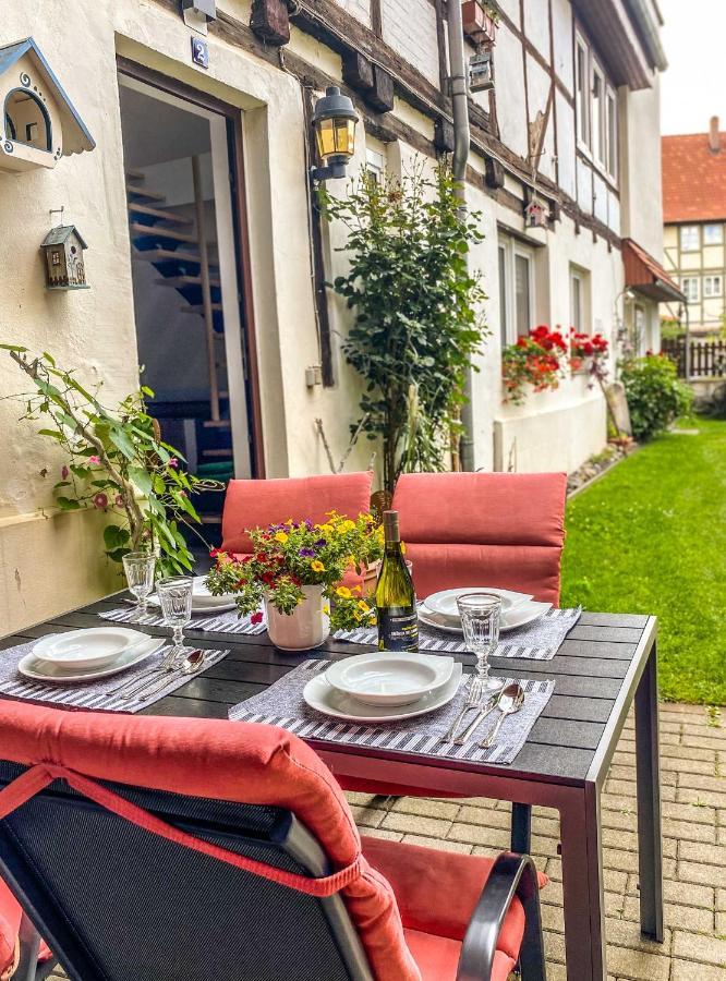 Ferienwohnung Am Mathildenbrunnen groß Quedlinburg Exterior foto